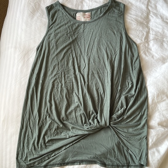 Jackson Rowe Knotty Tank in sage green - Picture 4 of 7